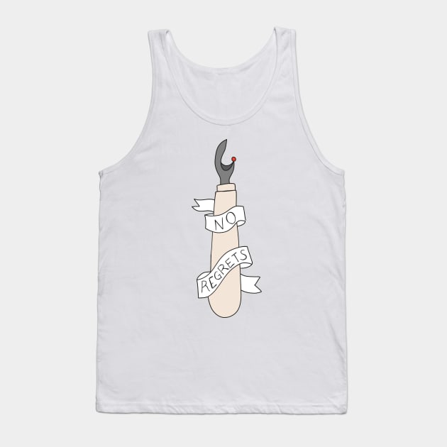 No Regrets Seam Ripper Tank Top by Nataliatcha23